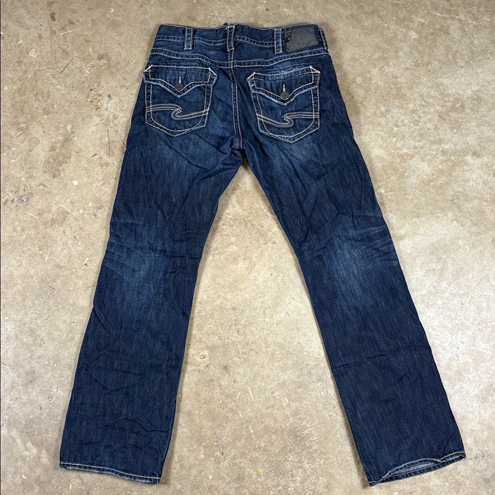Silver Jeans Zac Flap Straight Leg Jeans W32/L34 - Picture 6 of 6